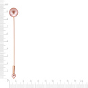 Брошь из красного золота с жемчугом