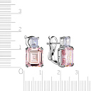 Серьги из серебра с цирконием