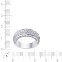 Кольцо из белого золота с бриллиантами