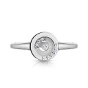 Кольцо из белого золота с бриллиантом