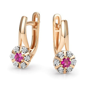 Серьги с английским замком 27291-103