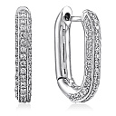 Серьги из белого золота с бриллиантами