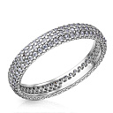 Кольцо из серебра с фианитом