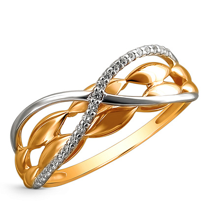 Кольцо из комбинированного золота