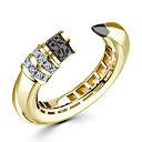 Кольцо из желтого золота с бриллиантами