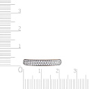 Кольцо из красного золота с фианитом