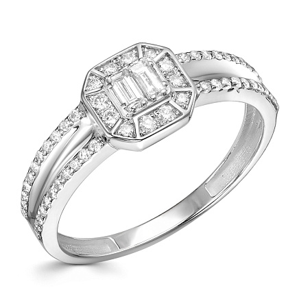 Кольцо из платины с бриллиантами