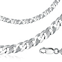 Браслет автомат из серебра, плетение панцирное