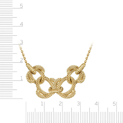 Колье из желтого золота