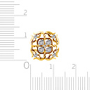 Запонки из желтого золота с бриллиантами