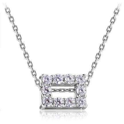 Колье из белого золота с бриллиантами