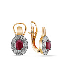 Серьги из красного золота