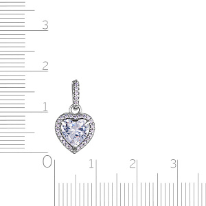 Подвеска из серебра с фианитом