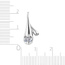 Подвеска из белого золота с бриллиантами