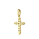 Крест из желтого золота с бриллиантами