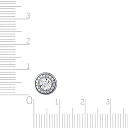 Подвеска из белого золота с бриллиантами