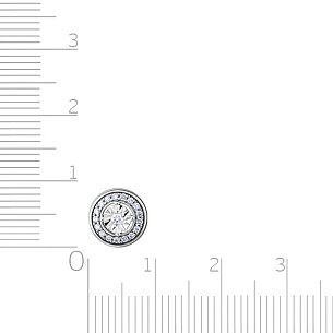 Подвеска из белого золота с бриллиантом