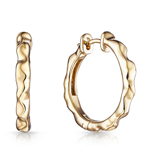 Серьги Конго из серебра с золочением