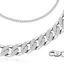 Браслет автомат из серебра, плетение панцирное