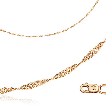 Цепь автомат из серебра, плетение двойное панцирное