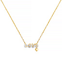 Колье из серебра с фианитом