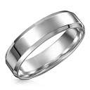 Кольцо обручальное из серебра