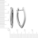 Серьги с английским замком из серебра