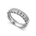 Кольцо из белого золота с бриллиантами