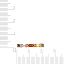 Кольцо из красного золота с бриллиантами, сапфиром