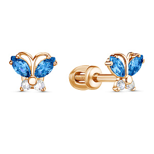 Серьги Пусеты детские