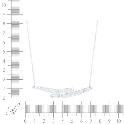 Колье из белого золота с бриллиантами