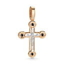 Крест из красного золота с сапфирами