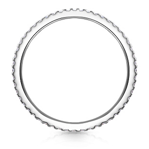 Кольцо из серебра с фианитом