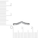 Кольцо из белого золота с бриллиантами