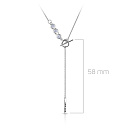 Колье из серебра с фианитами