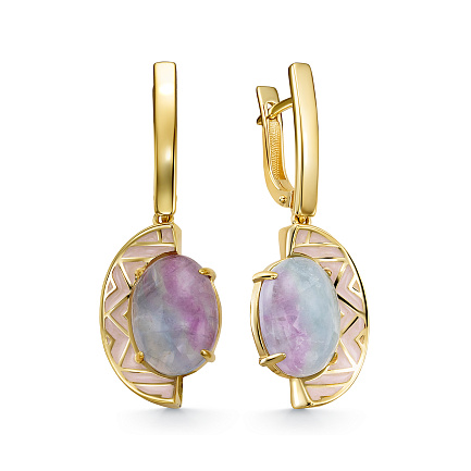 Серьги с английским замком из серебра