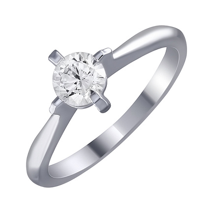 Кольцо из серебра с фианитом