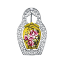 Брошь из серебра