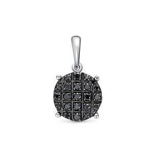 Подвеска из белого золота с бриллиантом