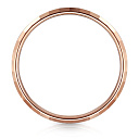 Кольцо обручальное из красного золота