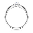 Кольцо из белого золота с бриллиантом