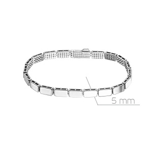 Браслет декоративный из серебра