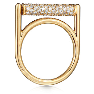 Кольцо из желтого золота с бриллиантами