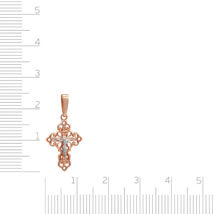 Крест из красного золота