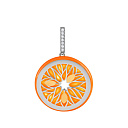 Подвеска из серебра с фианитами