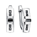 Серьги из белого золота с бриллиантами