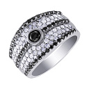 Кольцо из белого золота с бриллиантами