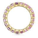 Кольцо из желтого золота с сапфирами