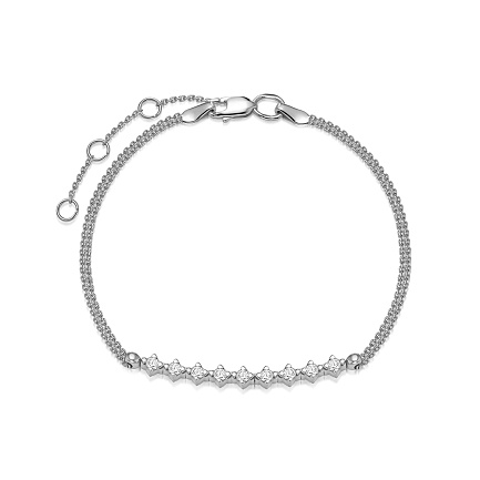 Браслет из белого золота с бриллиантами