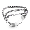 Кольцо из белого золота с бриллиантами